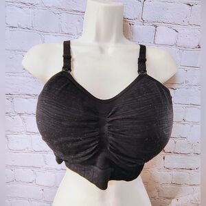 Kindred Bravely Sports Maternity Sublime Wireless Black Padded Bra L/ TG
